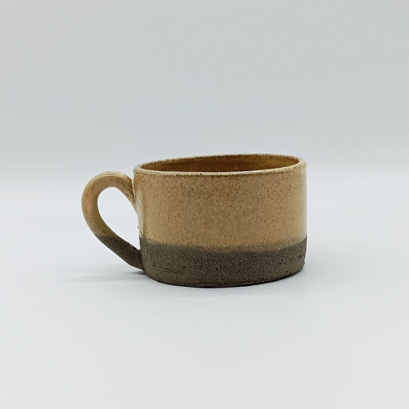 Χειροποίητη Κεραμική Κούπα Διπλού Espresso - Yellow Sand