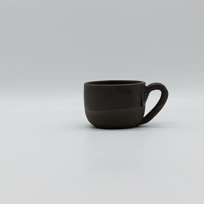 Χειροποίητη Κεραμική Κούπα Espresso - Dark Chocolate